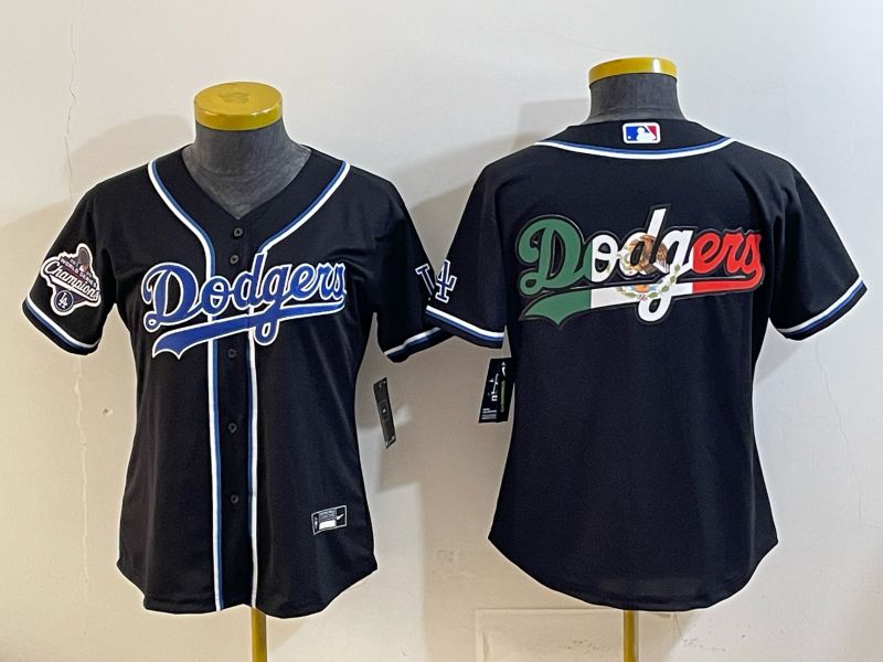 Youth 2026 Los Angeles Dodgers Blank Black Game Nike MLB Jersey style 007->youth mlb jersey->Youth Jersey